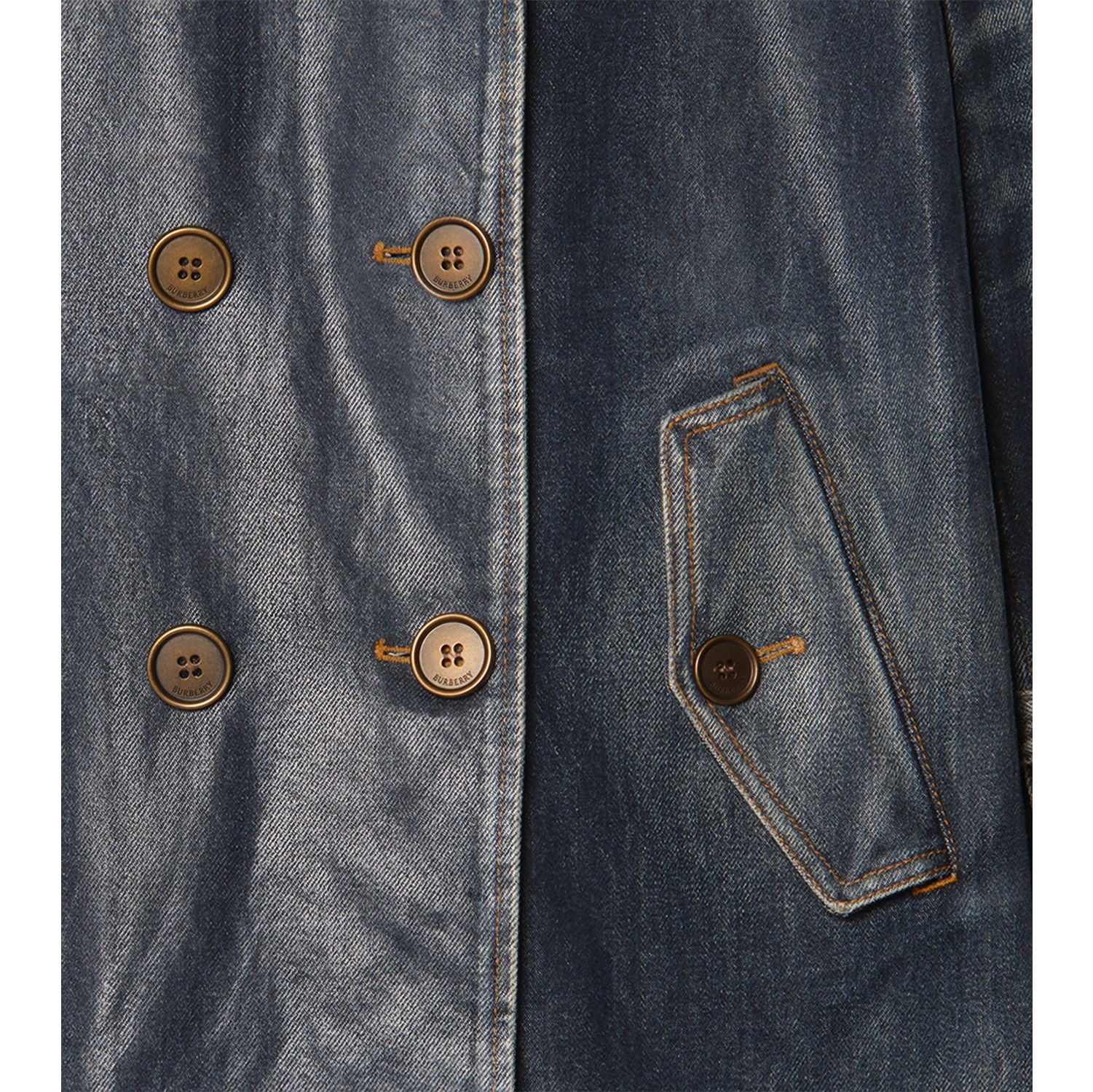 短款牛仔 Trench 风衣