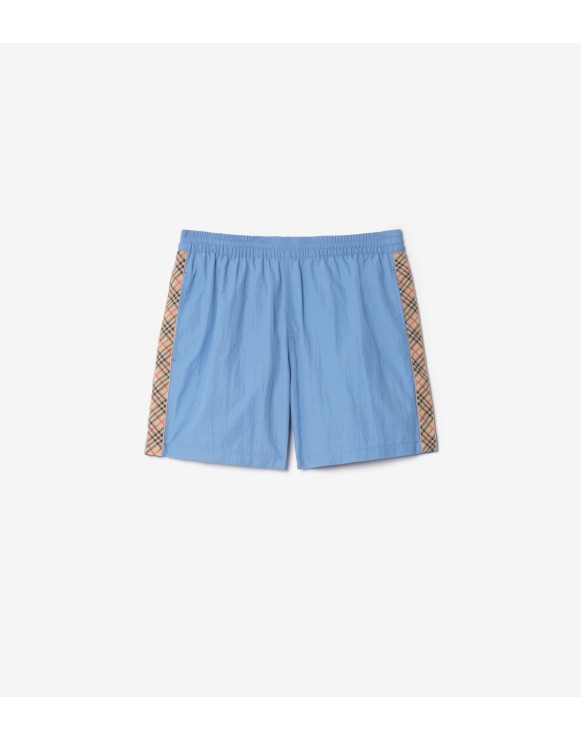 格纹装饰游泳裤