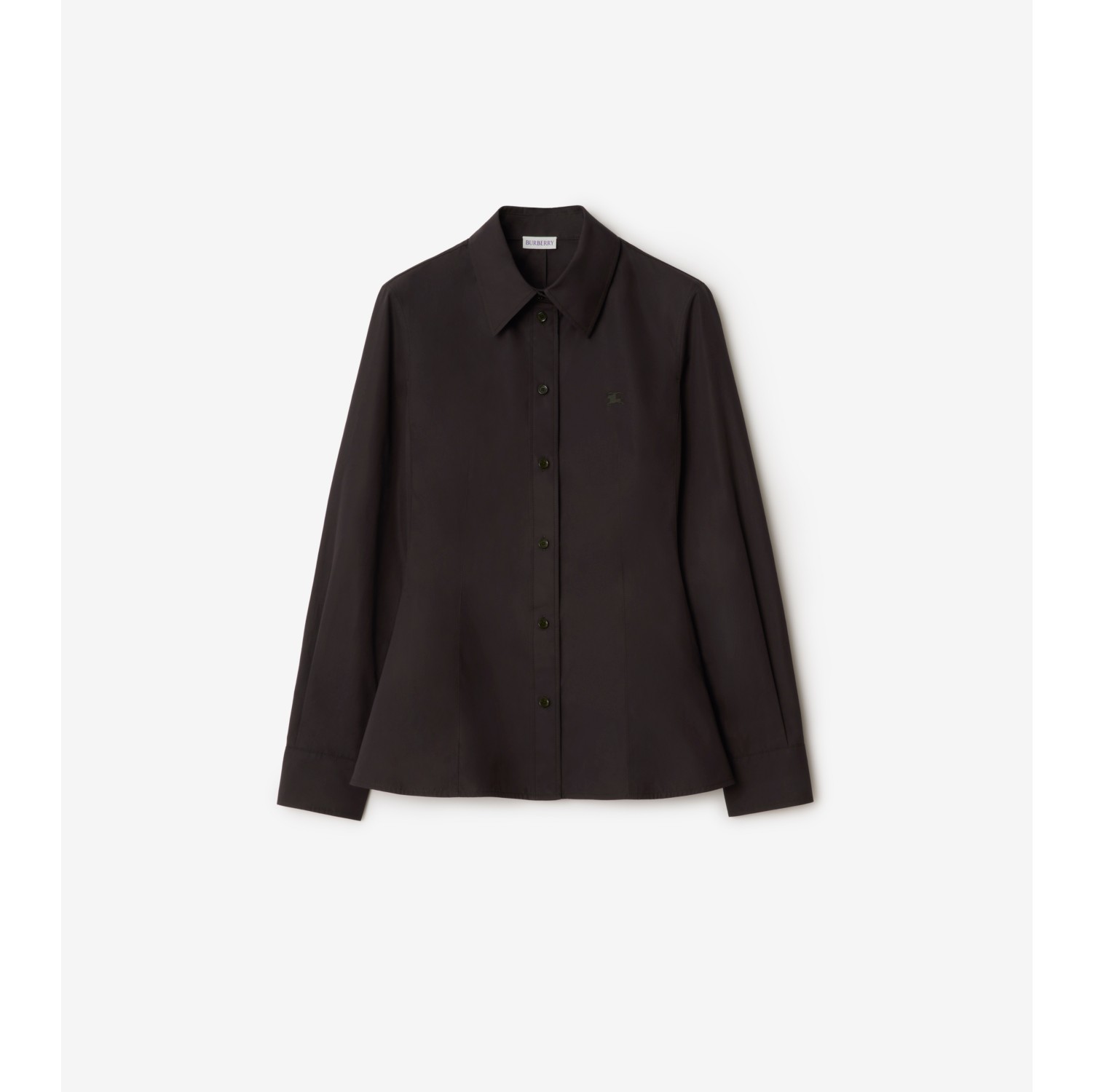 修身版型棉府绸衬衫