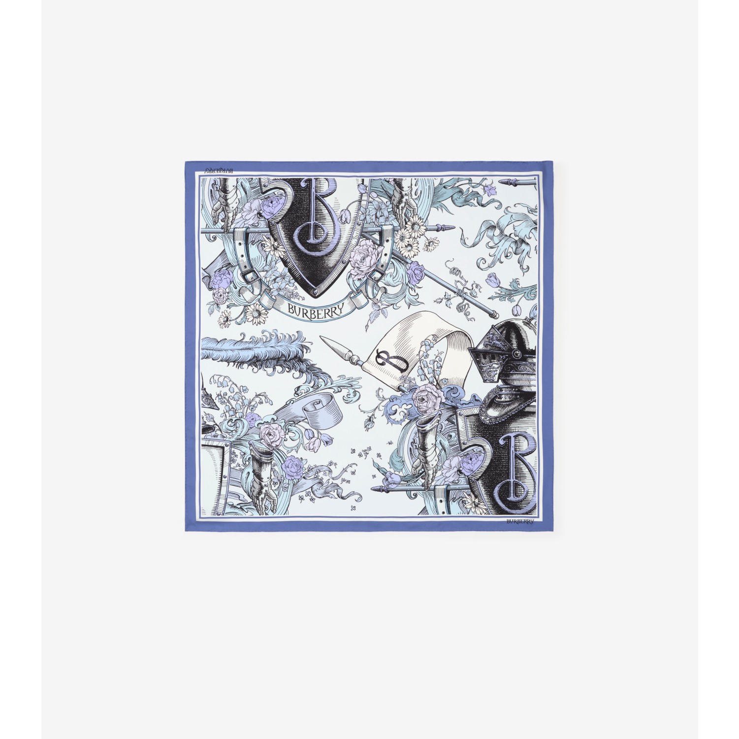 Etched Knight Silk Scarf