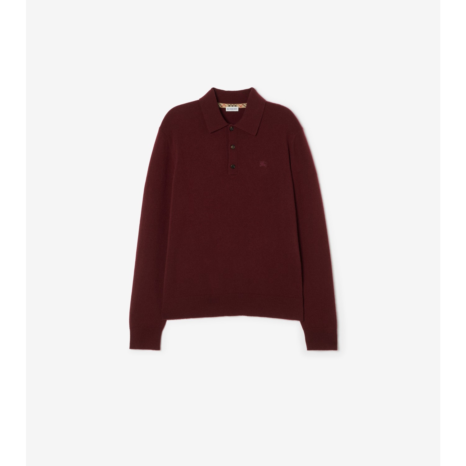 长袖羊绒混纺 Polo 衫