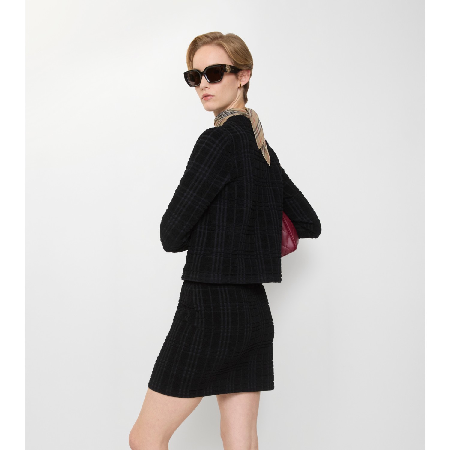 羊毛混纺迷你半裙