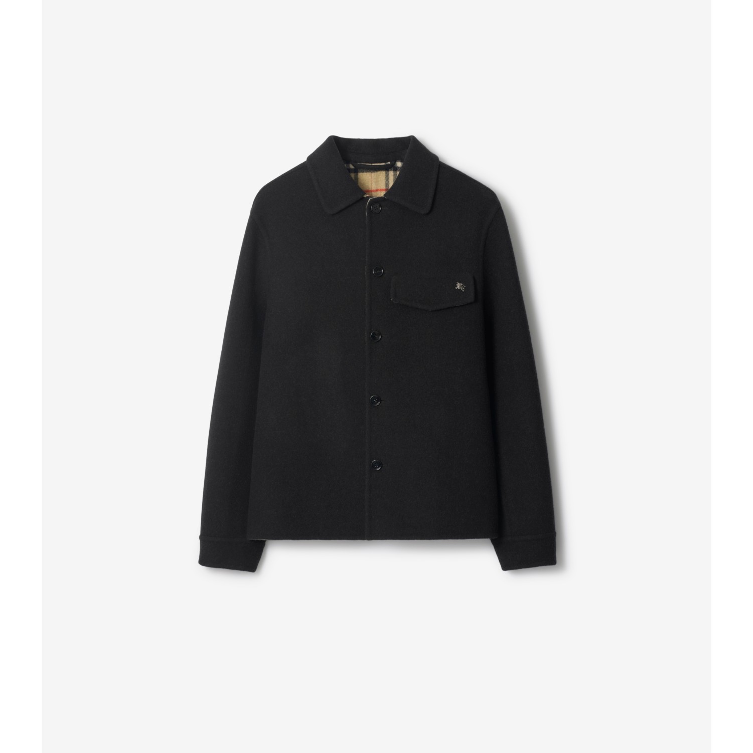 羊毛外套式衬衫