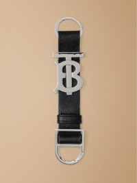 Monogram Motif Grainy Leather Key Ring
