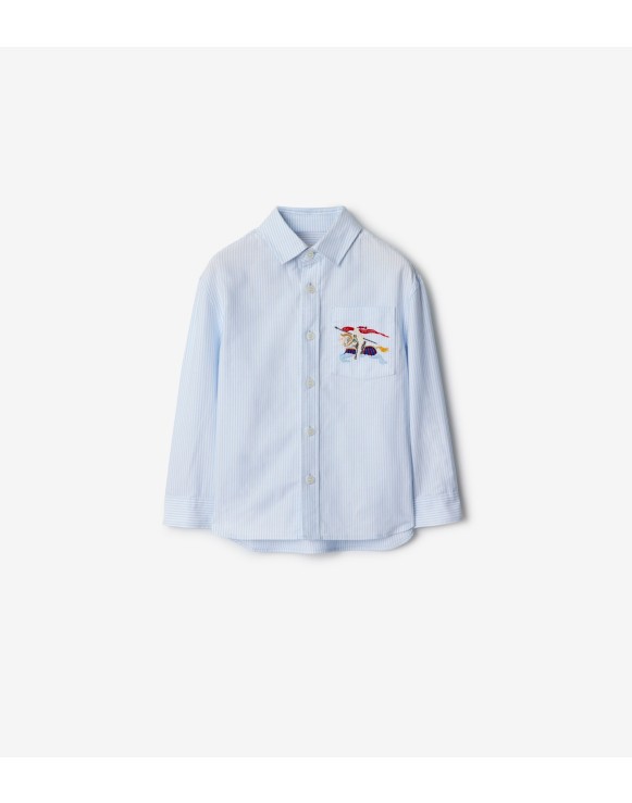 条纹棉质牛津衬衫