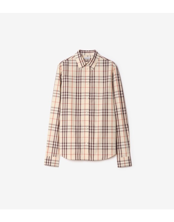 常规版型格纹棉质衬衫