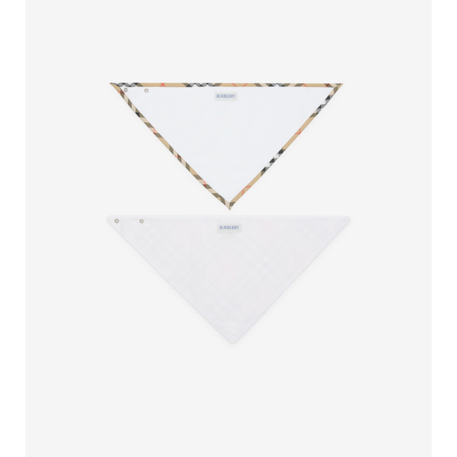 格纹棉质围兜两件套