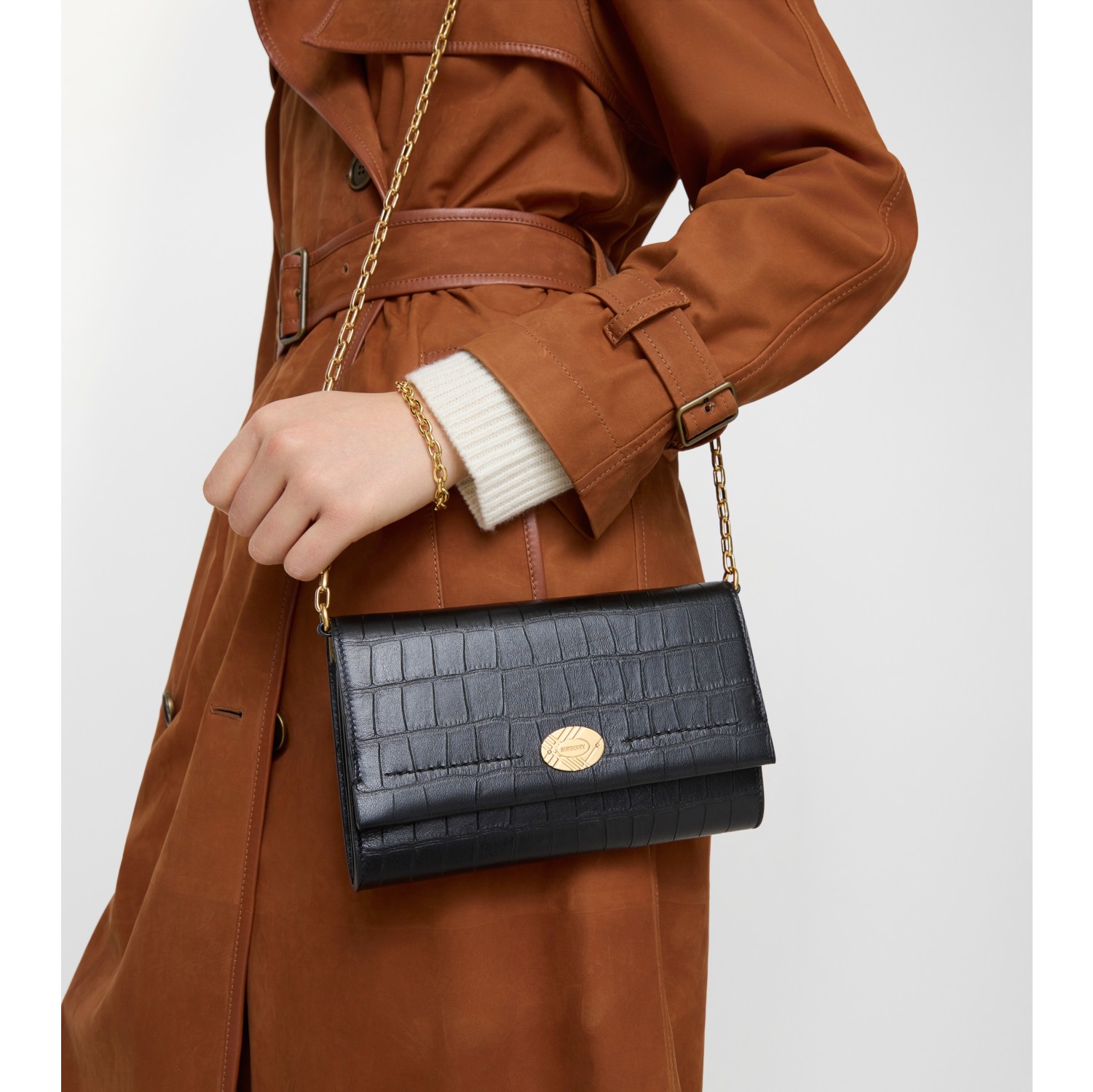 Cotswolds 链饰肩背带钱夹