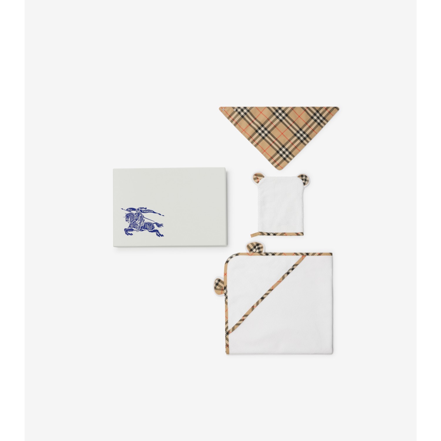 棉质混纺两件套婴儿礼品套装