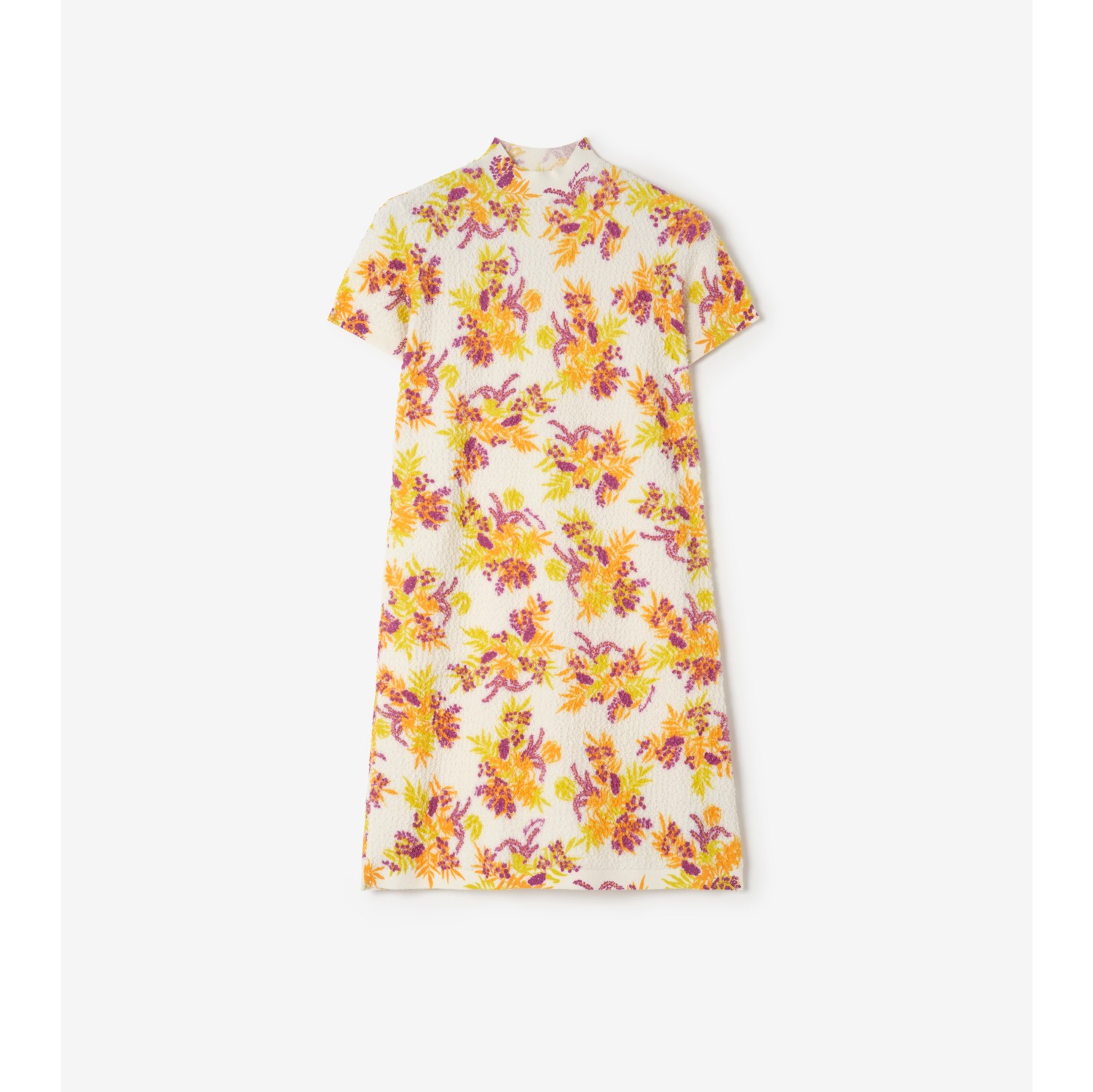 花卉印花棉质混纺连衣裙