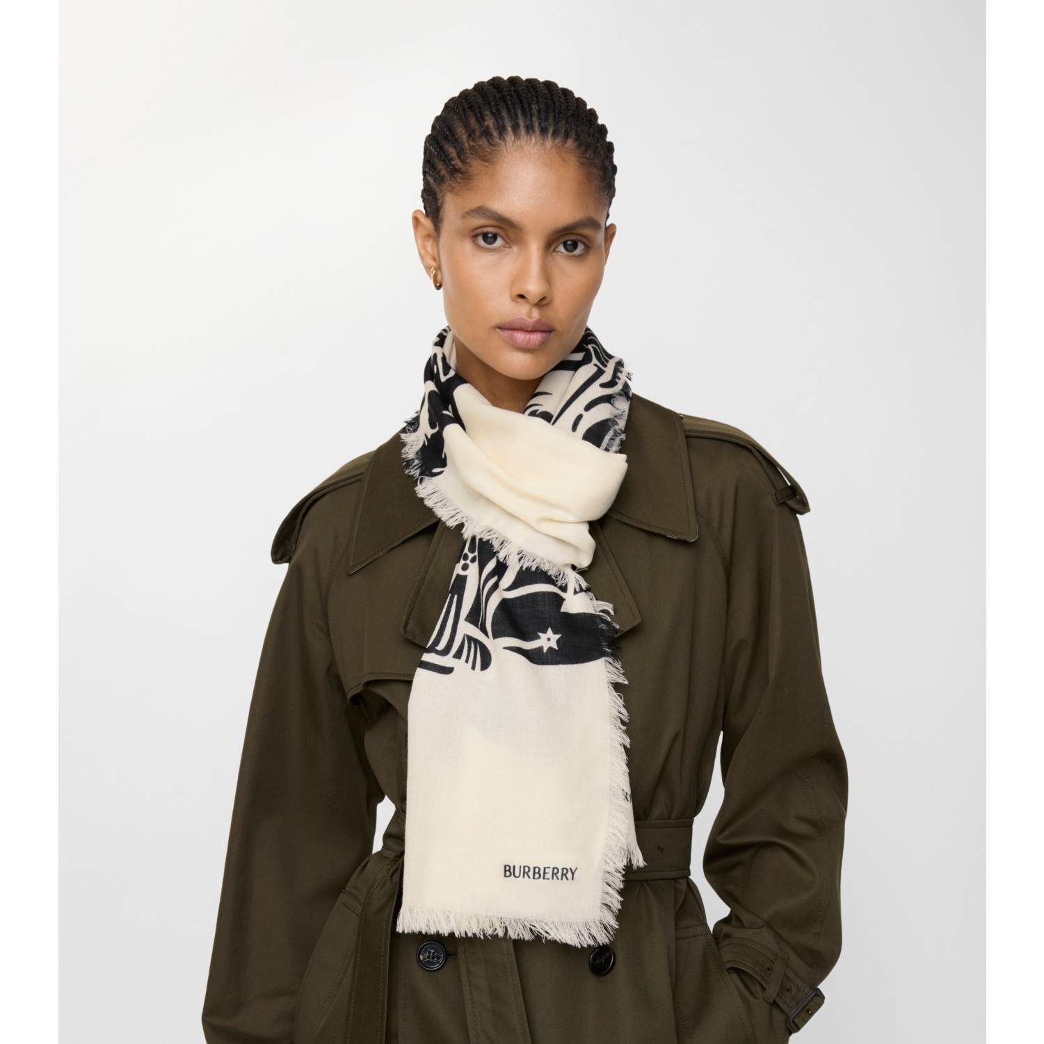 马术骑士徽标羊毛围巾