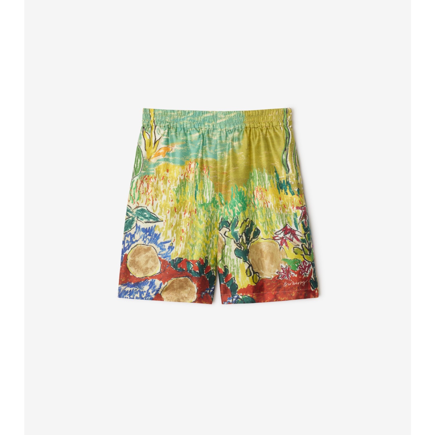 海格罗夫庄园喷泉丝质短裤