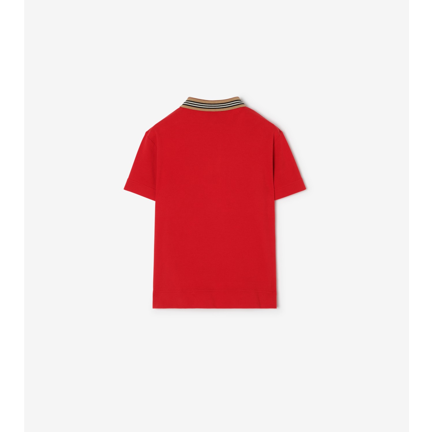 马术骑士徽标棉质珠地网眼布 Polo 衫