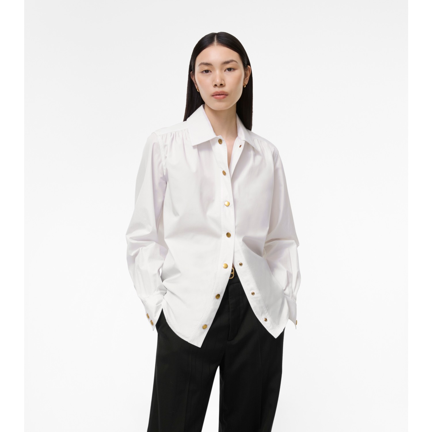 棉府绸女衫