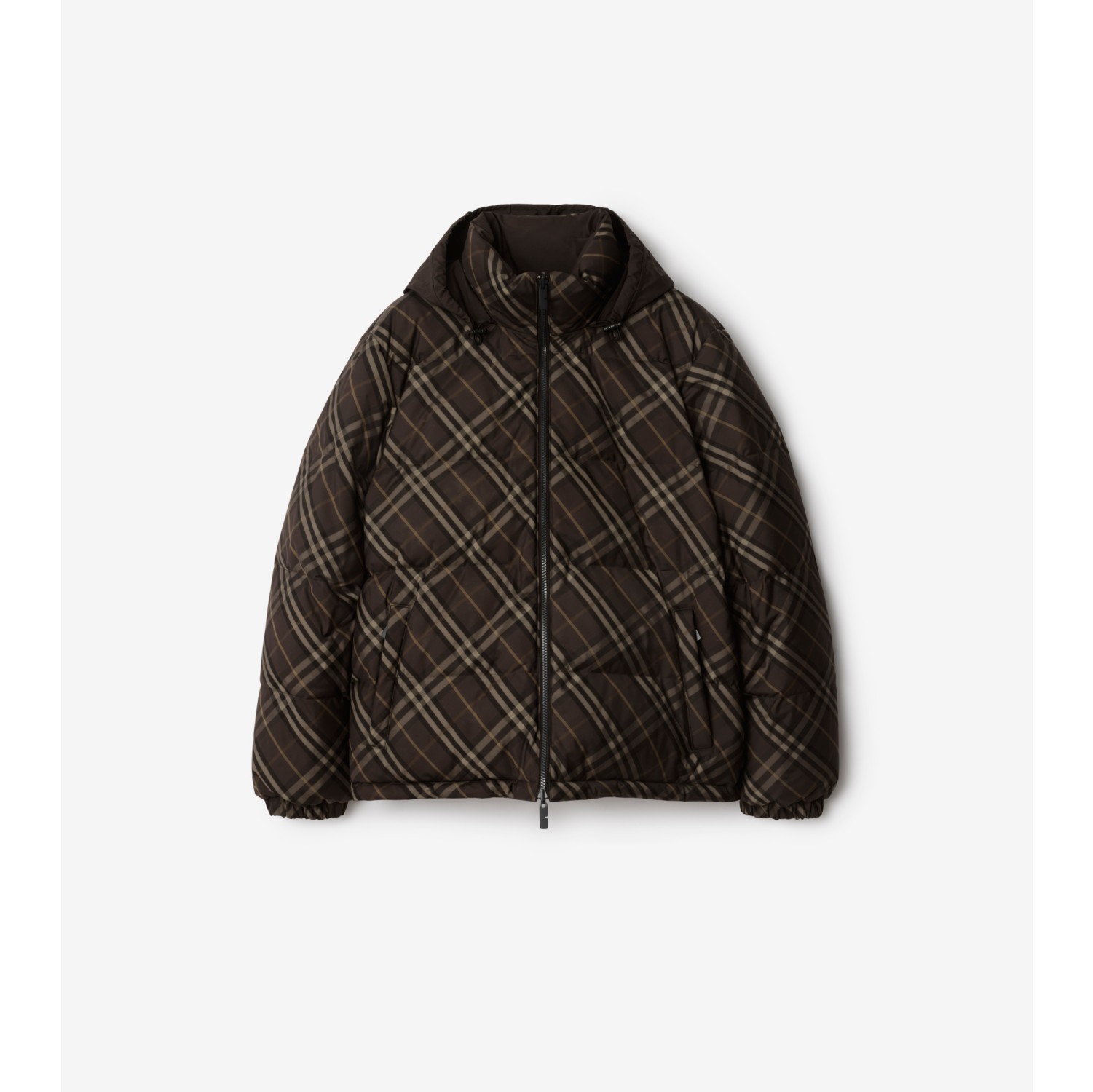 双面两穿格纹 Snowdon 羽绒服