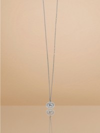 Engraved EKD Palladium-plated Chain-link Necklace