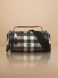 Check and Leather Sound Bag