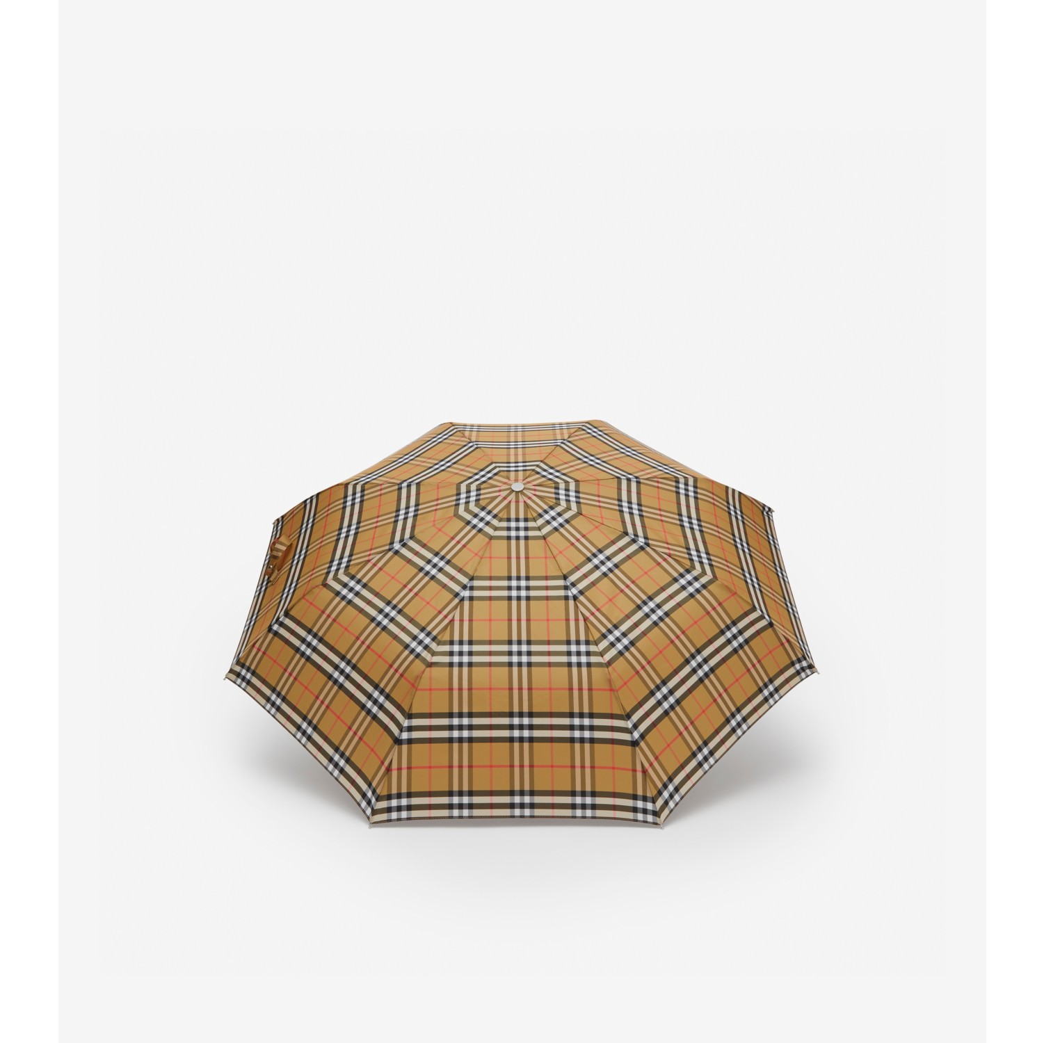 Vintage 格纹折叠雨伞