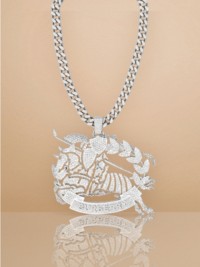 Crystal EKD Palladium-plated Necklace