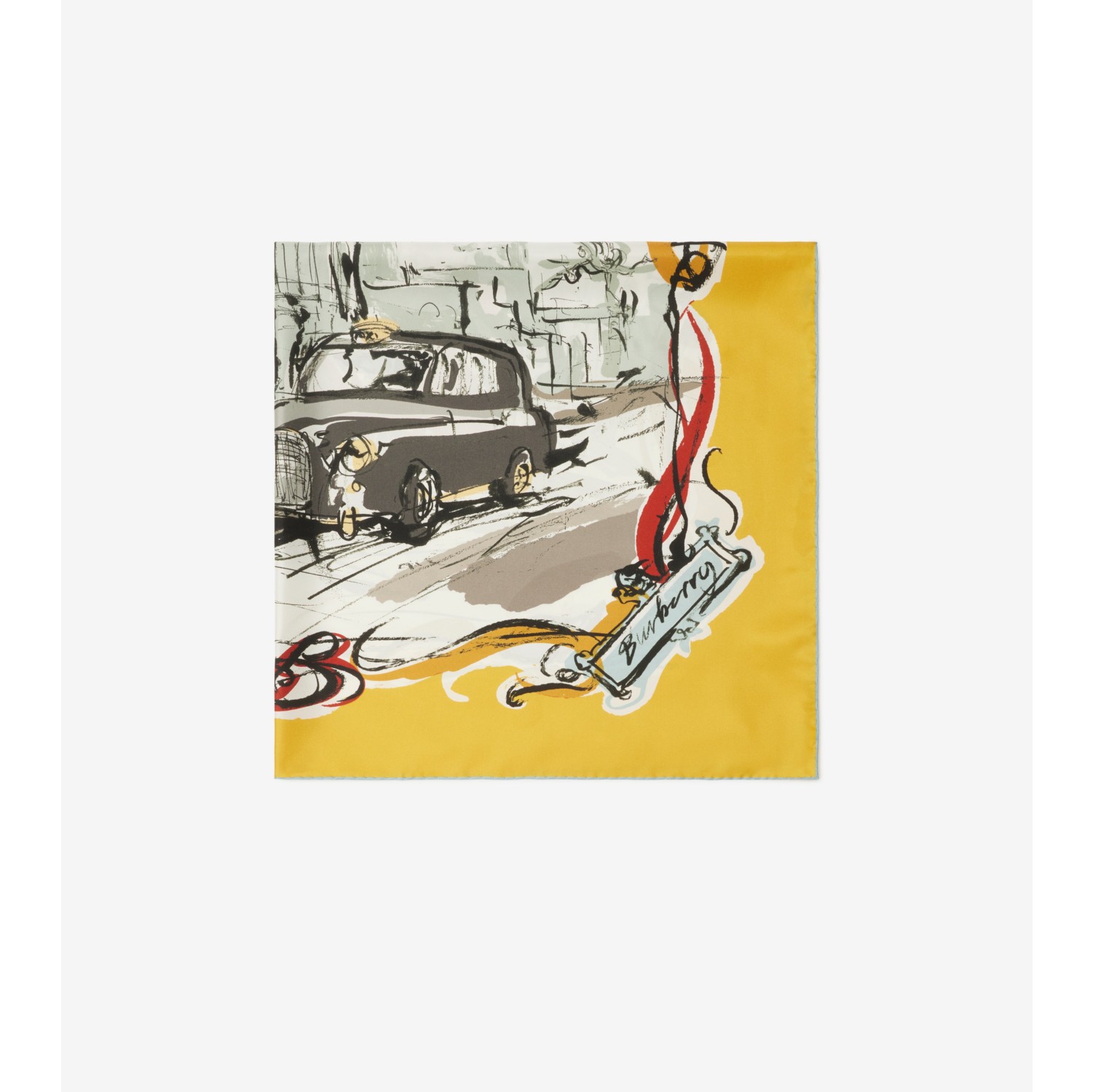 威斯敏斯特印花丝巾