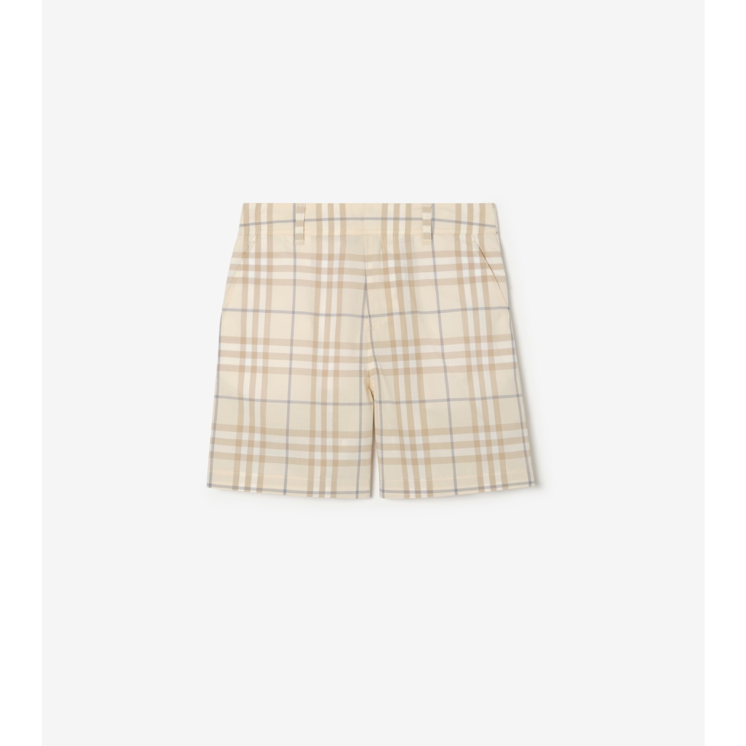 格纹棉质短裤