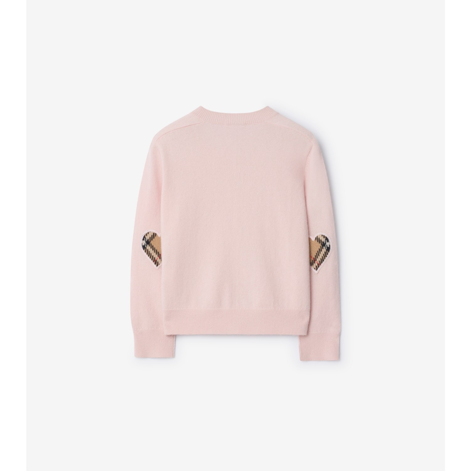 格纹拼布羊毛羊绒混纺开衫