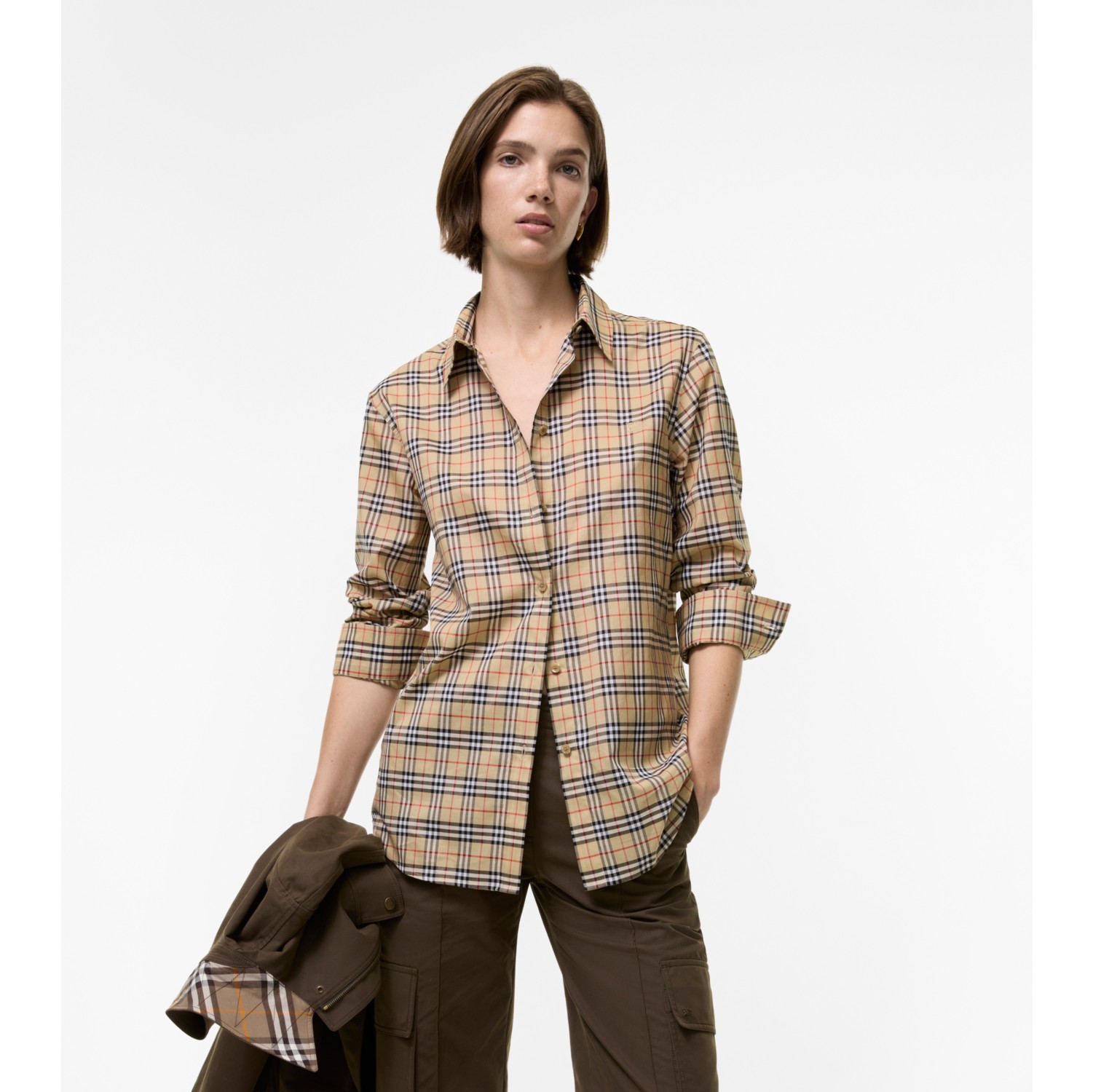 经典版型格纹棉质衬衫