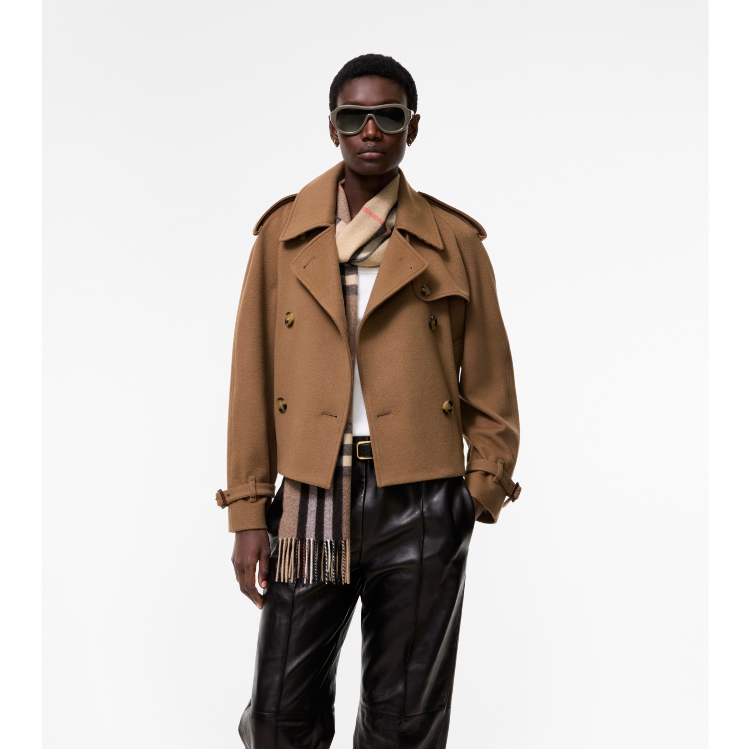 及腰短款羊绒 Mayfair Trench 外套