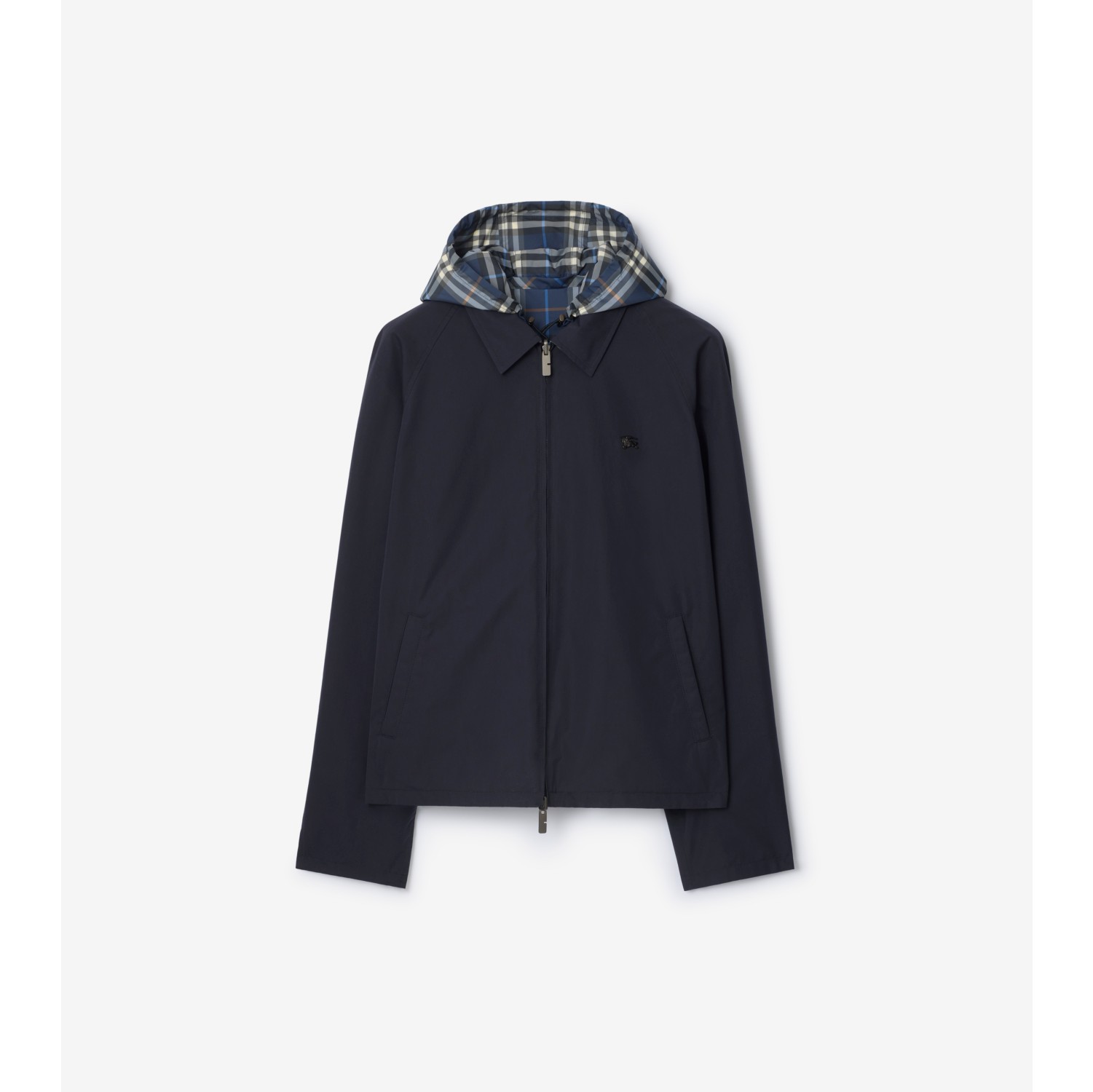 双面两穿格纹棉质外套