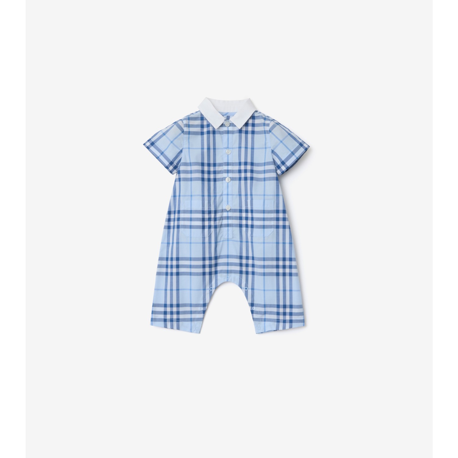 格纹棉质连身衣