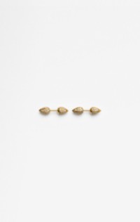 Small Spear Pavé Stud Earrings