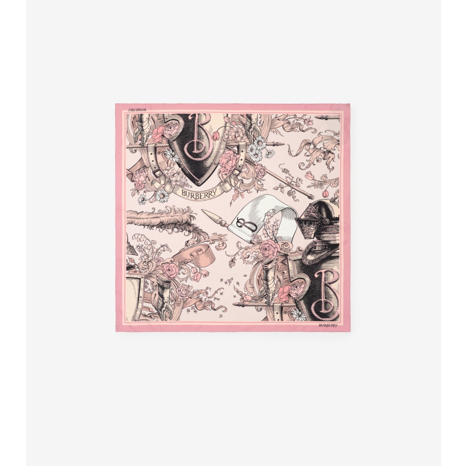 Etched Knight Silk Scarf