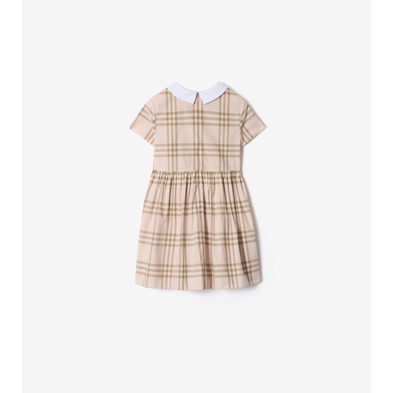 格纹棉质连衣裙