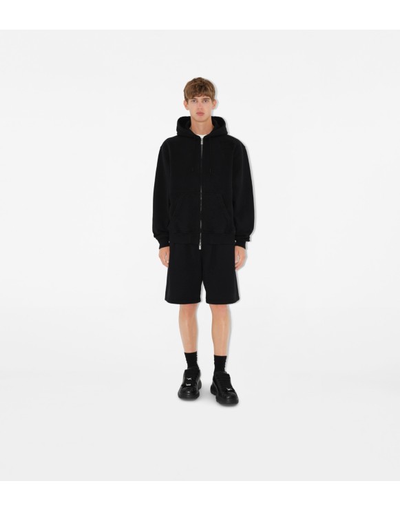 Burberry hoodie mens black hotsell