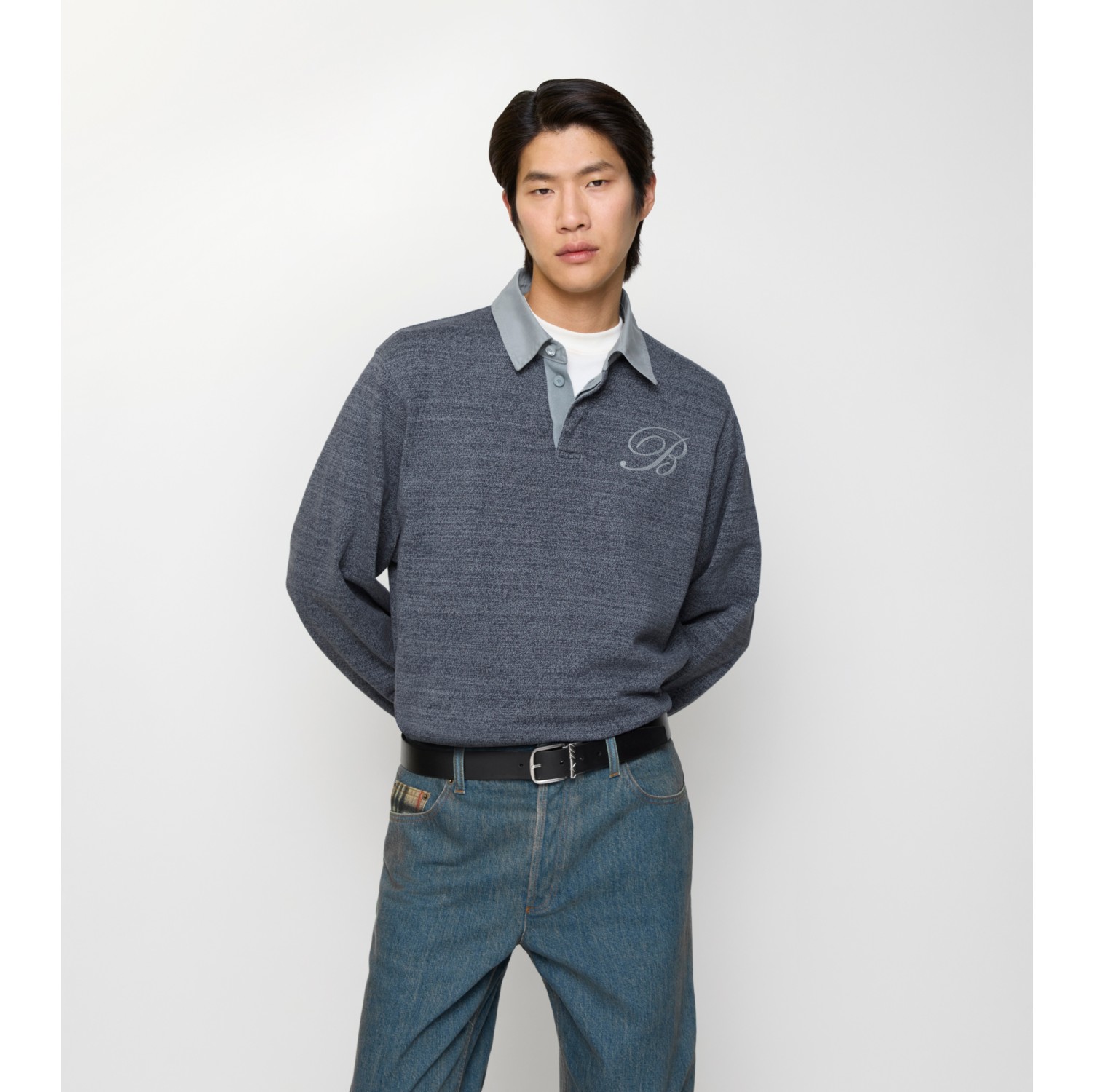 双面两用格纹针扣腰带