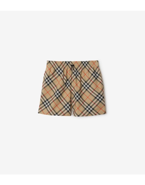 格纹短裤
