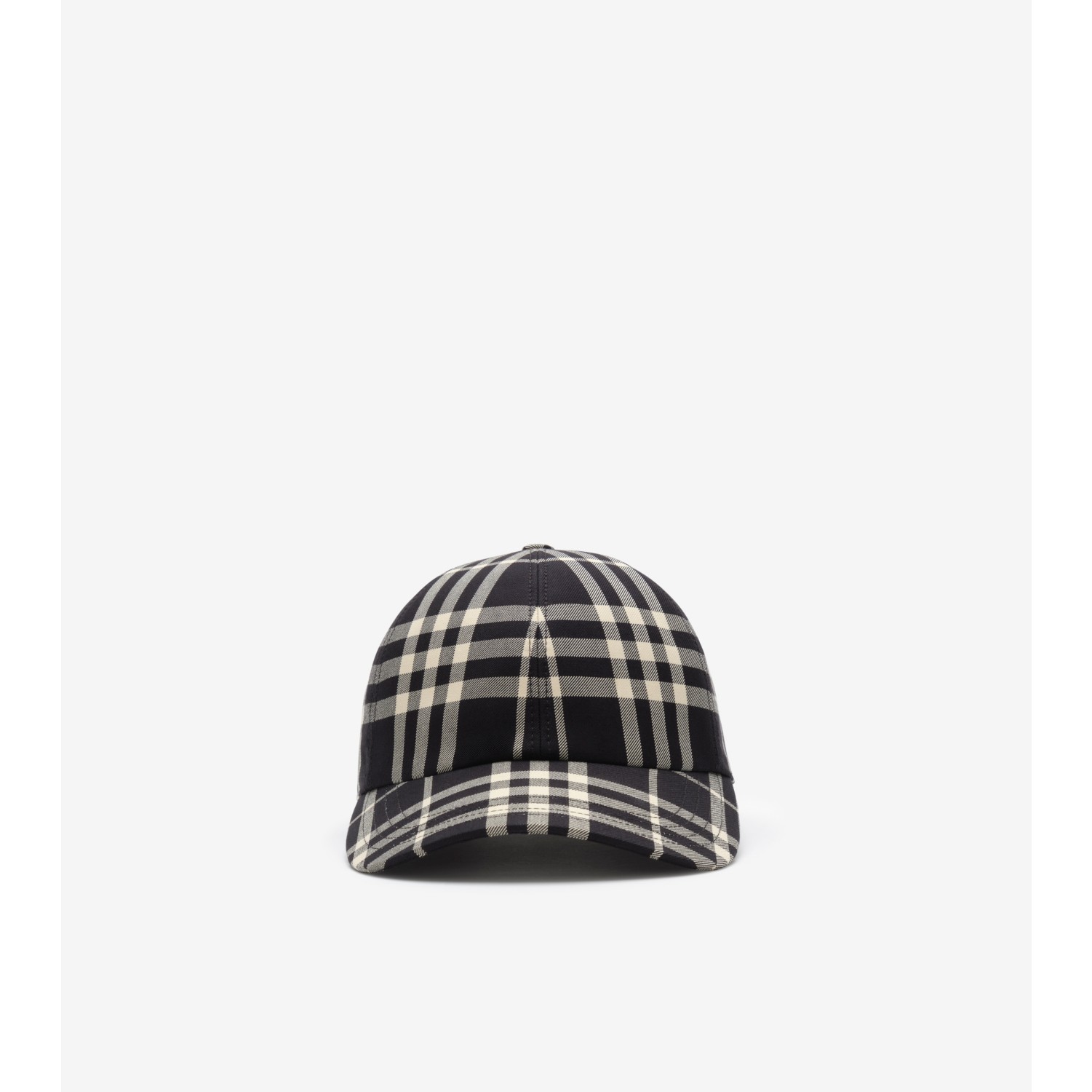 格纹棉质棒球帽