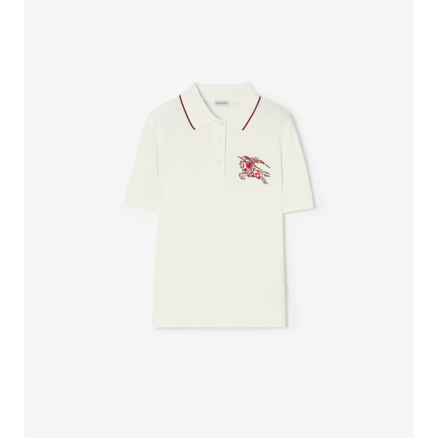 心形盾牌骑士徽标棉质 Polo 衫