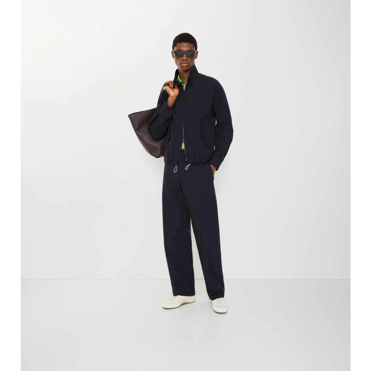 棉质亚麻混纺量裁长裤