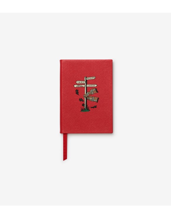Burberry x Smythson 联名巴拿马皮革 Soho 纸质笔记本