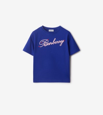 すぐ届く[BURBERRY] サイドチェックオーバーサイズTシャツ CARIS