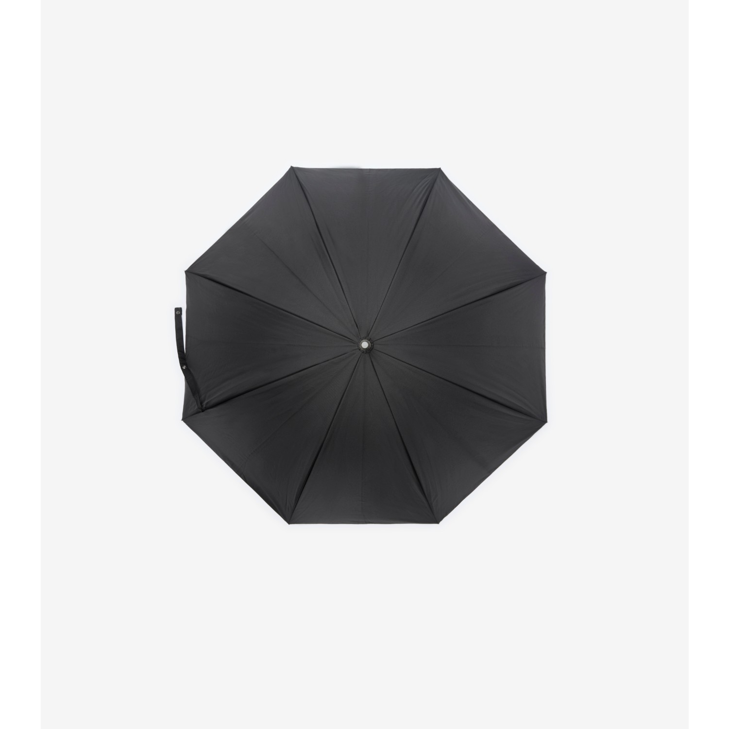 格纹内衬长柄雨伞