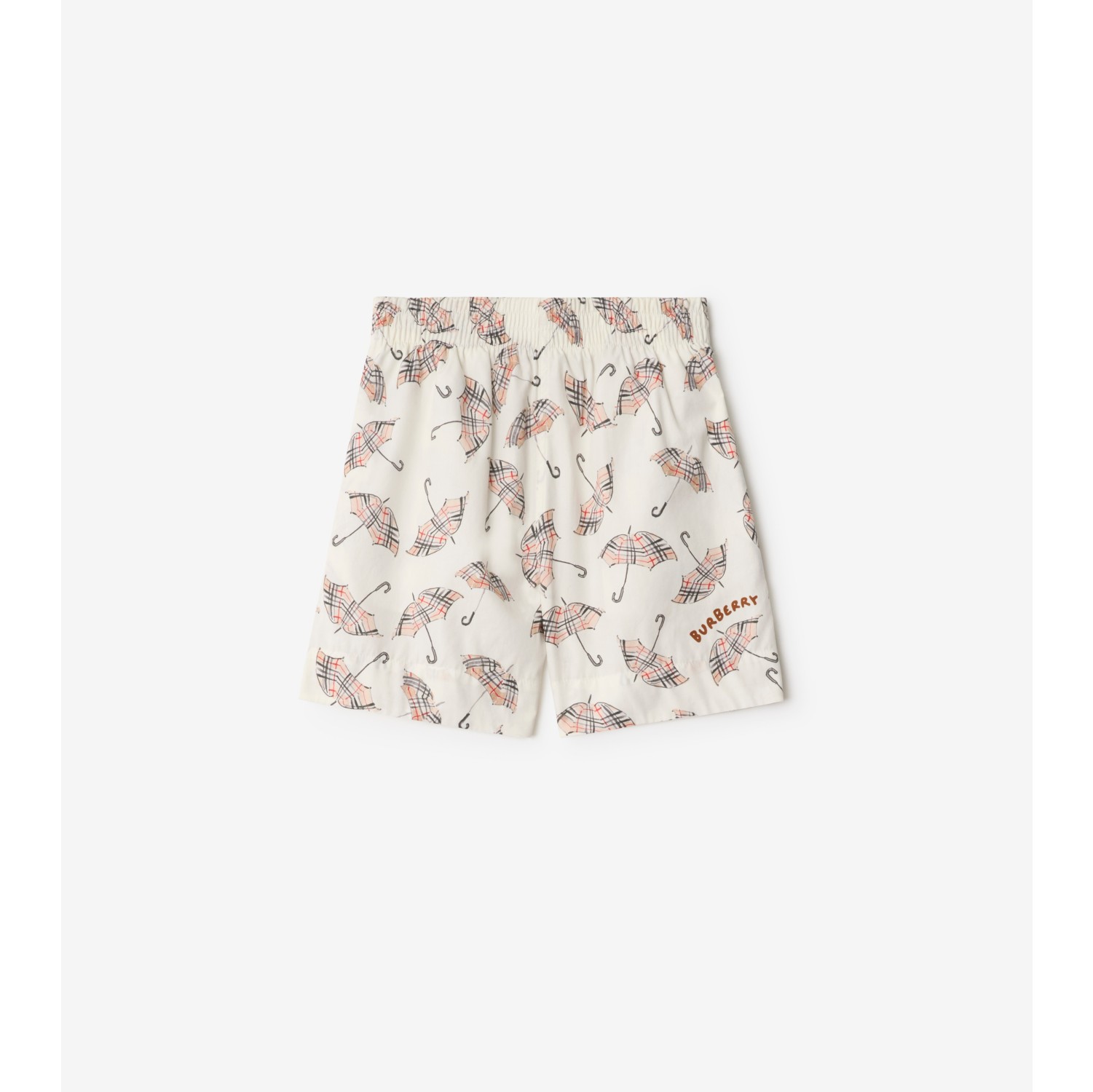 雨伞印花棉质短裤