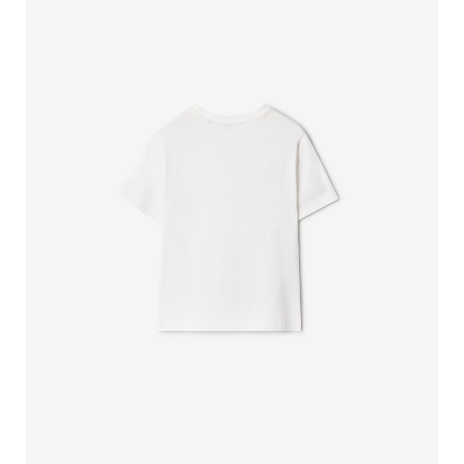 羽绒泰迪熊图案棉质 T 恤衫