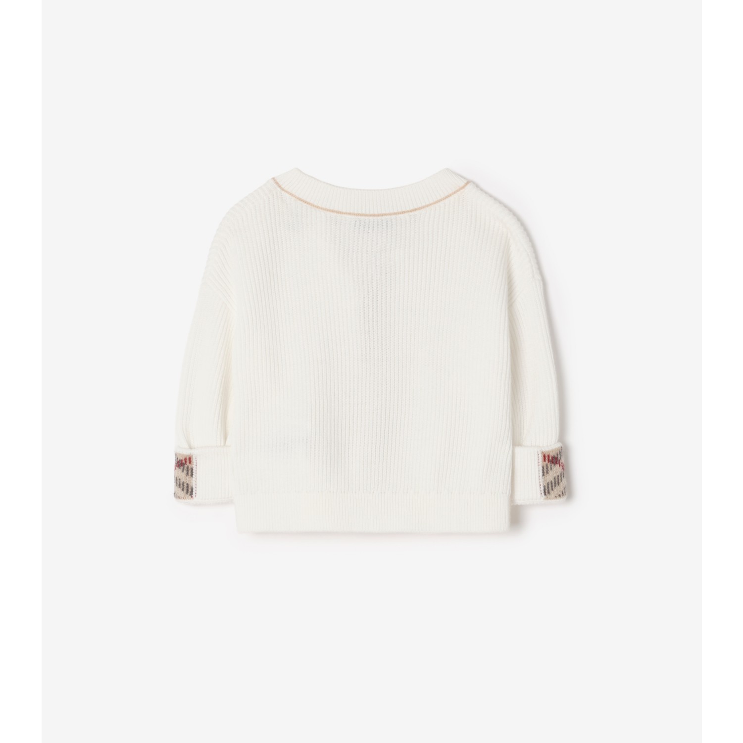 徽标装饰棉质开衫