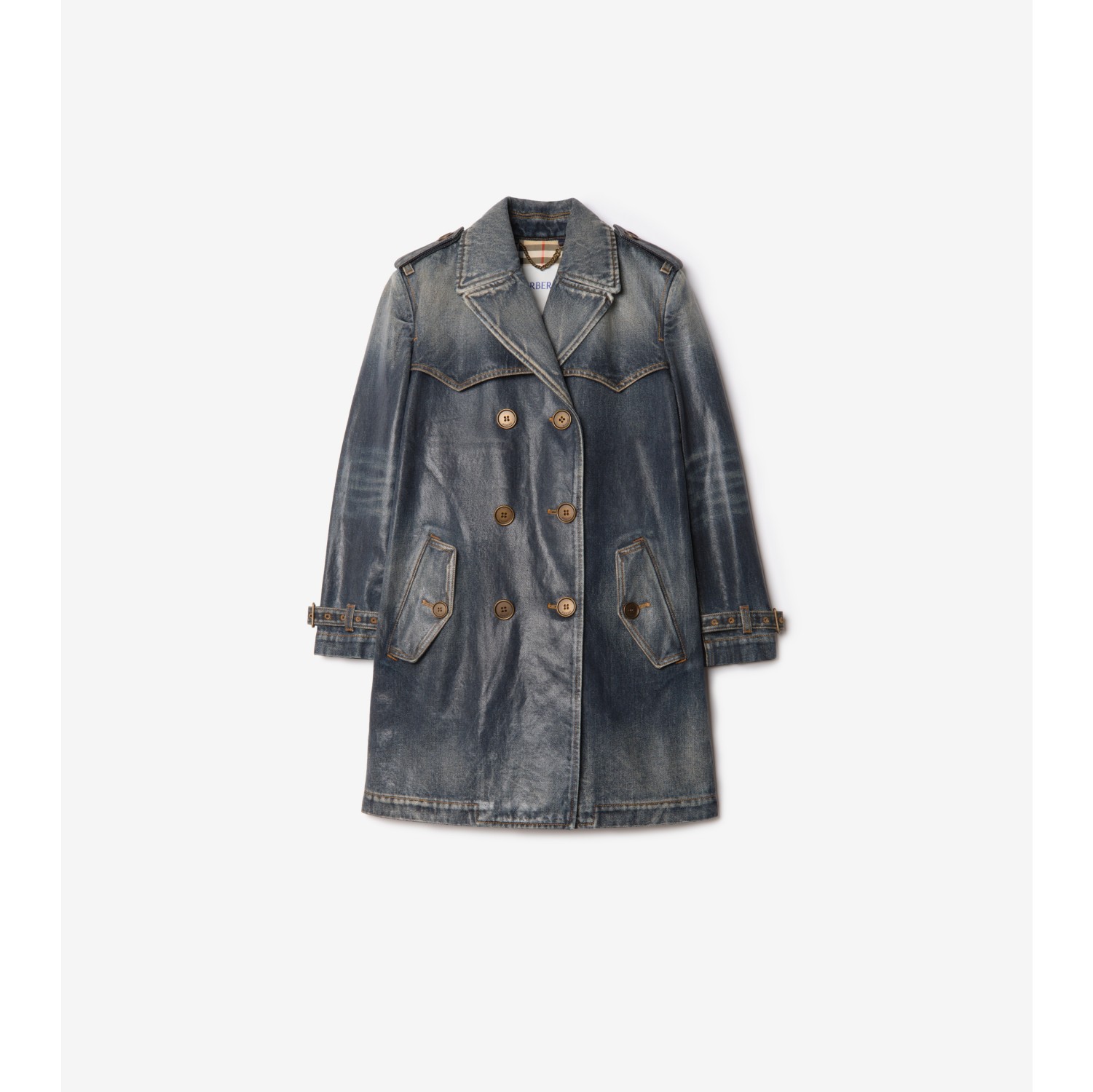 短款牛仔 Trench 风衣