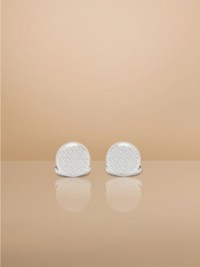 Monogram Motif Palladium-plated Cufflinks