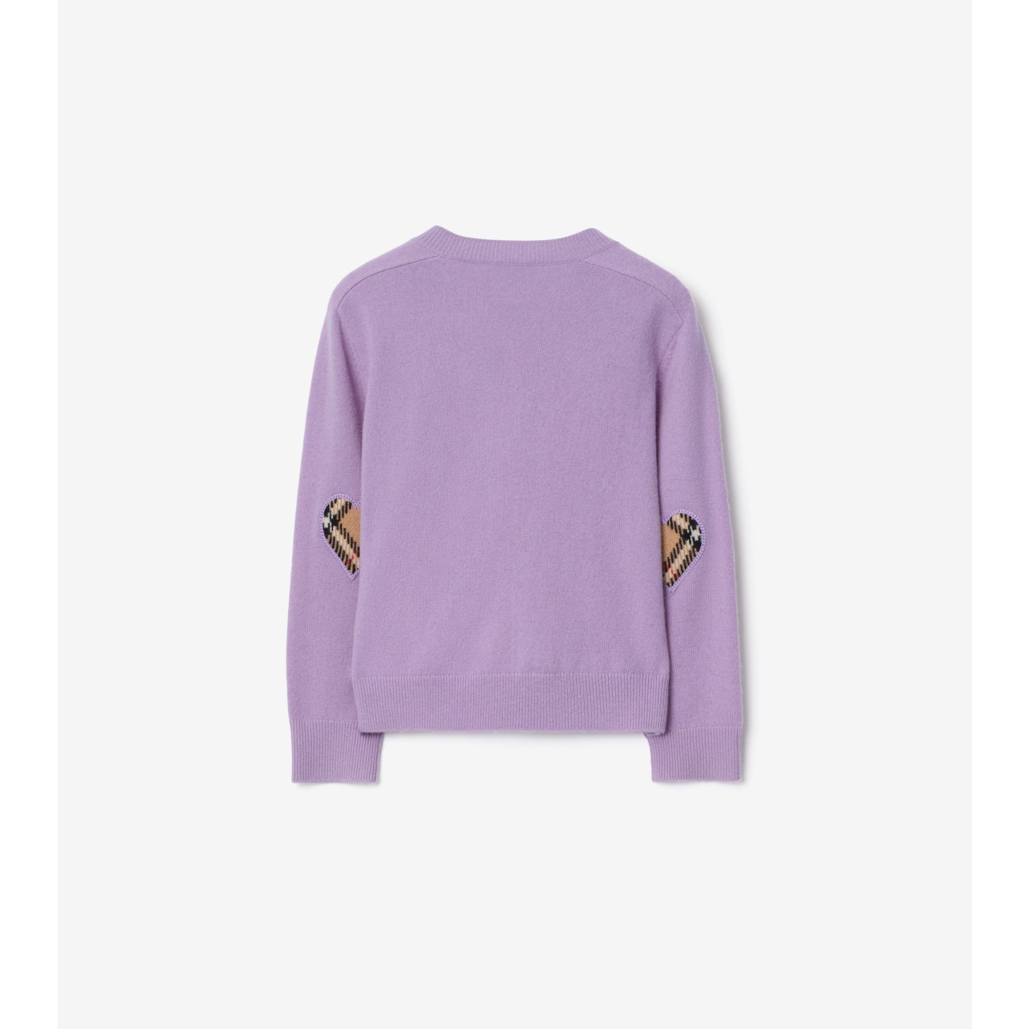 格纹拼布羊毛羊绒混纺开衫