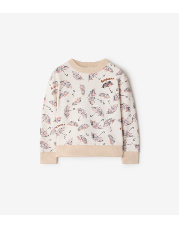 雨伞印花棉质运动衫