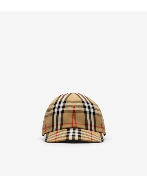 格纹棉质棒球帽